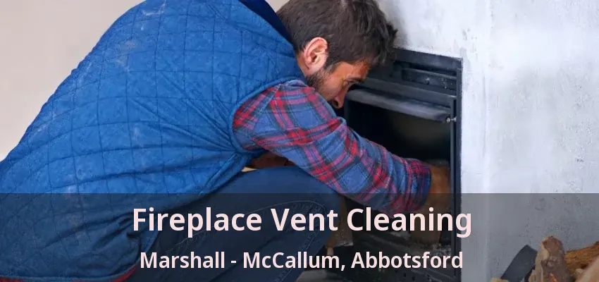 Fireplace Vent Cleaning Marshall - McCallum, Abbotsford - BC