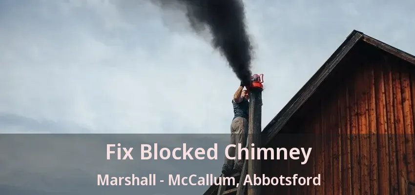 Fix Blocked Chimney Marshall - McCallum, Abbotsford - BC Fix Blocked Chimney Marshall - McCallum, Abbotsford - BC